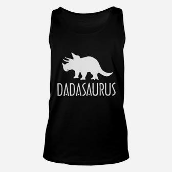 Dinosaurs Dadasaurus, best christmas gifts for dad Unisex Tank Top - Seseable