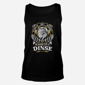 Dinse In Case Of Emergency My Blood Type Is Dinse -dinse T Shirt Dinse Hoodie Dinse Family Dinse Tee Dinse Name Dinse Lifestyle Dinse Shirt Dinse Names Unisex Tank Top - Seseable