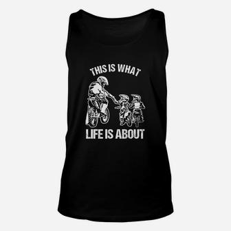 Dirt Bike Dad Motocross Motorcycle Fmx Biker Father And Kids Unisex Tank Top - Seseable