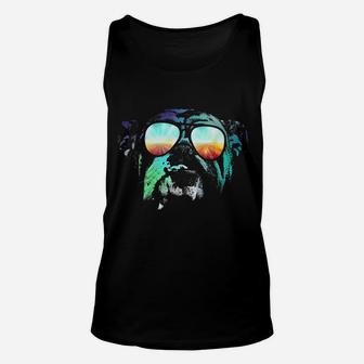 Disco Groovy English Bulldog Unisex Tank Top - Seseable