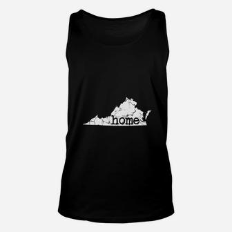 Distressed Virginia Home Shirt Virginia Shirt Unisex Tank Top - Seseable