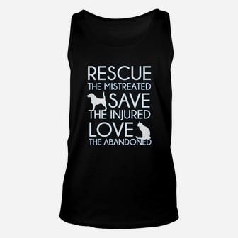 Dog And Cat Adoption Pet Rescue Animal Unisex Tank Top - Seseable