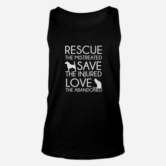 Dog And Cat Adoption Pet Rescue Animal Unisex Tank Top - Seseable