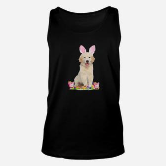 Dog Bunny Ears Happy Easter Gift Unisex Tank Top - Seseable