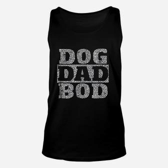 Dog Dad Bod Distressed Pet Owner Fitness Unisex Tank Top - Seseable