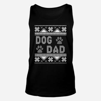 Dog Dad Funny Ugly Christmas Gift Unisex Tank Top - Seseable
