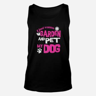 Dog Lover Funny Gardening For Gardeners Gift Idea Unisex Tank Top - Seseable