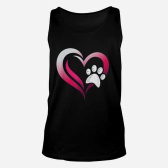 Dog Paws Dog Lovers Gifts For Women Unisex Tank Top - Seseable