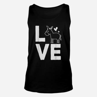 Donkey Love Cute Donkey Animal Outfit Gift Unisex Tank Top - Seseable