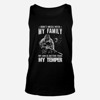 Dont Mess With My Family Unisex Tank Top - Seseable