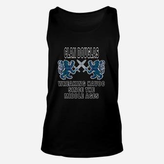 Douglas Scottish Tartan Scotland Family Clan Name Unisex Tank Top - Seseable