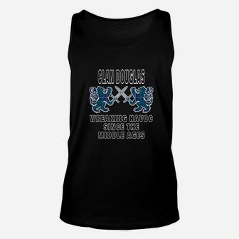 Douglas Scottish Tartan Scotland Family Clan Name Unisex Tank Top - Seseable