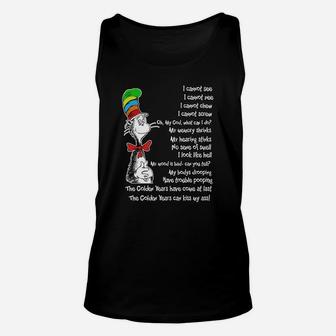 Dr Seuss Parody On Aging The Golden Years Tshirt Unisex Tank Top - Seseable