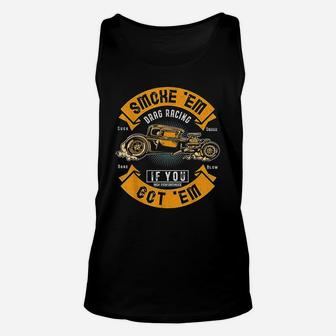 Drag Racing Car Gift Men Old Guys Dad Father Grandpa Unisex Tank Top - Seseable