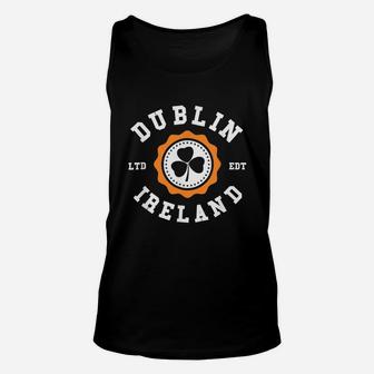 Dublin Ireland Shamrock Irish Pride T-shirt Unisex Tank Top - Seseable