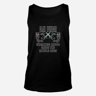 Duncan Scottish Tartan Scotland Family Clan Name Unisex Tank Top - Seseable