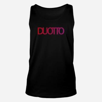 DUOTTO Logo Markenshirt in Schwarz, Stylisches Designershirt Unisex TankTop - Seseable