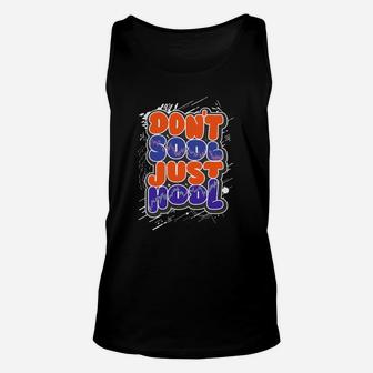 Dynamisches Don't Stop Just Howl Grafik-Unisex TankTop Schwarz, Motiv-Unisex TankTop für Musikliebhaber - Seseable