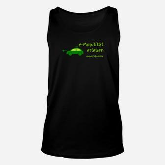 E-Mobilität Erleben Unisex-Unisex TankTop, Elektroauto-Motiv, Schwarz - Seseable