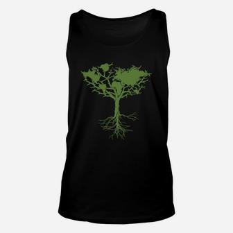 Earth Tree Climate Change Ecology Environment Global Warming Green Tree Nature Unisex Tank Top - Seseable