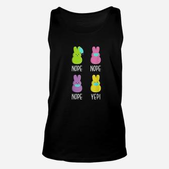 Easter Day 2021 Peeps Wearing Wrong Funny Easter Unisex Tank Top - Seseable