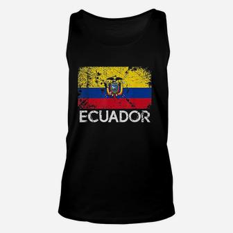 Ecuadorian Flag Vintage Made In Ecuador Unisex Tank Top - Seseable
