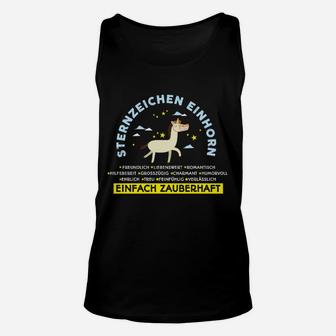 Einhorn-Sternzeichen Unisex TankTop, Humorvoll & Zauberhaft für Fans - Seseable
