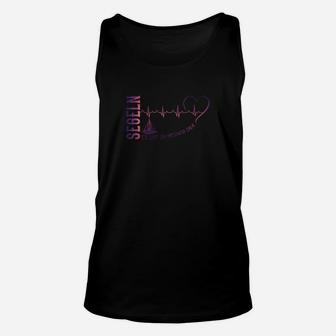 EKG Motiv Schwarzes Unisex TankTop Herzklopfen Design - Seseable