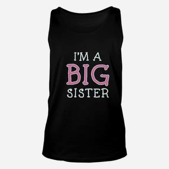 Elder Sibling Gift Idea Im The Big Sister Toddlerkids Girls Fitted Unisex Tank Top - Seseable