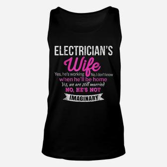 Electrician Wife Gift Funny Wedding Anniversary Unisex Tank Top - Seseable