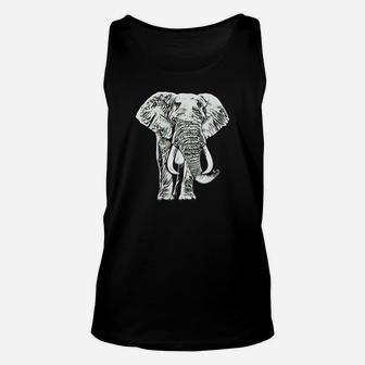 Elefanten Wildtier Tier Afrika Rüssel Elfenbein TankTop - Seseable