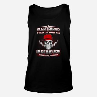 Elektriker-Ingenieur Herren Unisex TankTop Schwarz mit Spruch - Seseable