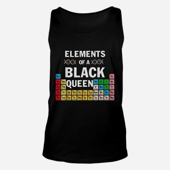 Elements Of A Black Queen Periodic Table Of Elements Melanin Unisex Tank Top - Seseable