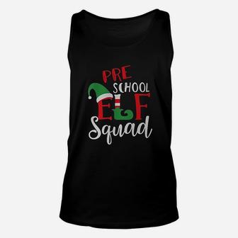 Elf Squad Pre School Christmas Teacher Unisex Tank Top - Seseable