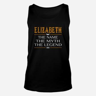 Elizabeth Legend Name Elizabeth Unisex Tank Top - Seseable