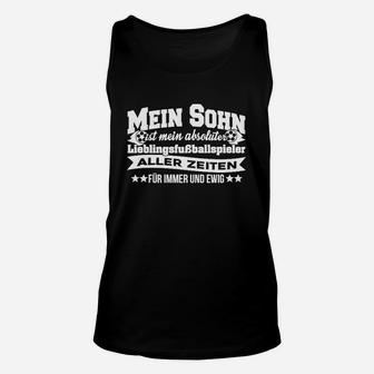 Elterlicher Stolz Unisex TankTop: Mein Sohn - Top Fußballspieler - Schwarz - Seseable