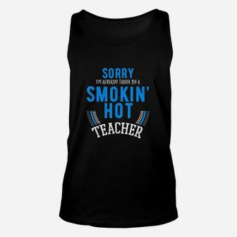 Engaged To A Teacher Funny Marry Hot Teachers Gift Unisex Tank Top - Seseable