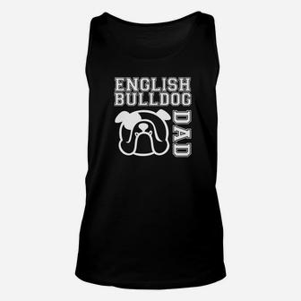 English Bulldog Dad Shirt Unisex Tank Top - Seseable