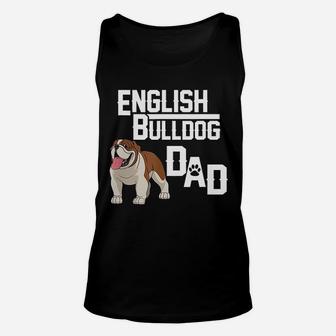 English Bulldog Dads Unisex Tank Top - Seseable
