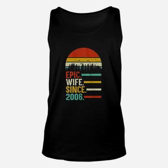 Epic Wife Since 2006 14th Wedding Anniversary Gift For Her Unisex Tank Top - Seseable