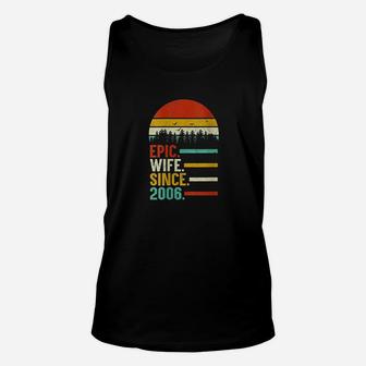 Epic Wife Since 2006 14th Wedding Anniversary Unisex Tank Top - Seseable