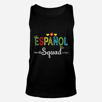Espanol Squad Spanish Teacher Student Back To School Unisex Tank Top - Seseable