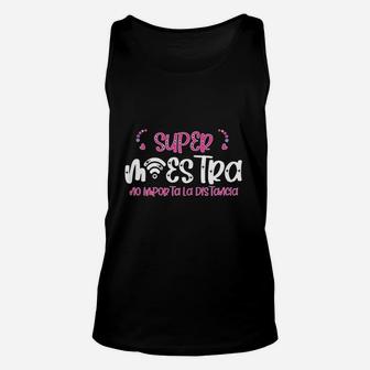 Espanol Virtual Super Maestra Gift Spanish Bilingual Teacher Unisex Tank Top | Seseable CA