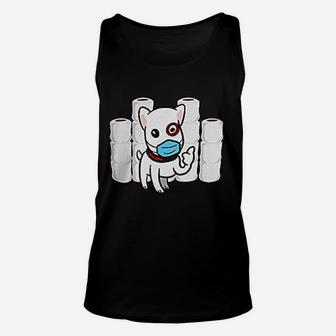 Essential Dog With Toilet Paper Unisex Tank Top - Seseable