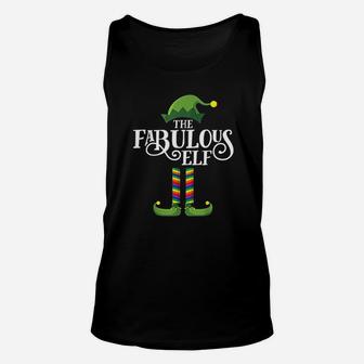 Fabulous Gay Elf Matching Family Group Christmas Party Pj Unisex Tank Top | Seseable CA