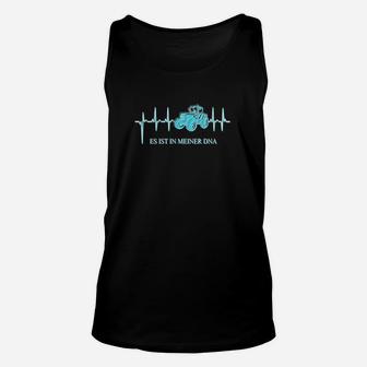 Fahrrad EKG Linie Herren Unisex TankTop, Radfahrer DNA Design - Seseable