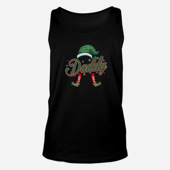 Family Christmas Pj Shirt Daddy Elf Christmas Elf Unisex Tank Top - Seseable