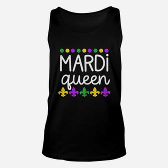 Family Matching Set Gag Funny Gift For Mom Wife Mardi Queen Unisex Tank Top - Seseable