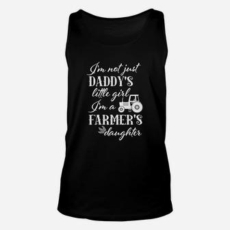 Farmers Daughter Daddys Little Girl Farm Tractor Unisex Tank Top - Seseable