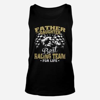 Father And Daughter - Best Racing Team For Motobike Lover Unisex Tank Top - Seseable